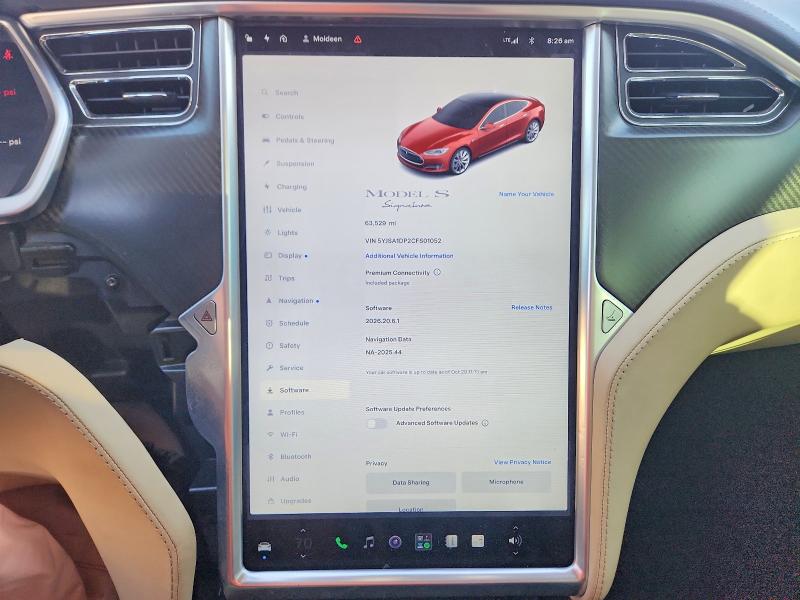Aukcja sprzedaży 2012 Tesla Model S, vin: 5YJSA1DP2CFS01052, numer aukcji: 65190816