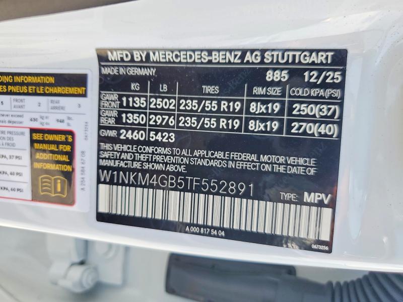 Продажа на аукционе авто 2026 Mercedes-benz Glc, vin: W1NKM4GB5TF552891, номер лота: 63935206