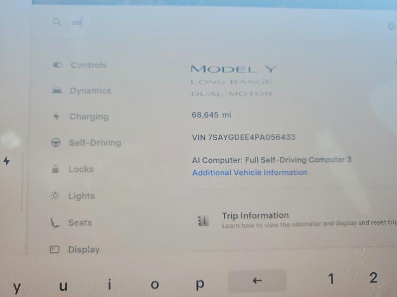 2023 Tesla Model Y მანქანა იყიდება აუქციონზე, vin: 7SAYGDEE4PA056433, აუქციონის ნომერი: 66529466