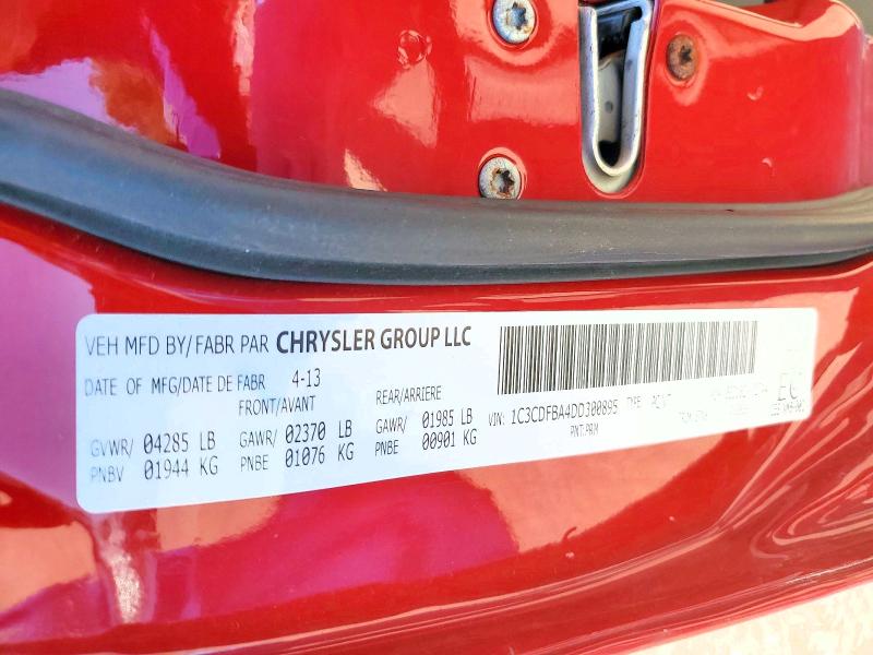 Auction sale of the 2013 Dodge Dart, vin: 1C3CDFBA4DD300895, lot number: 63593706