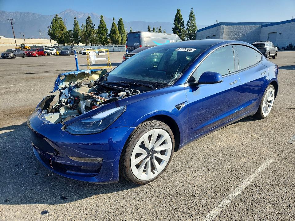 Aukcja sprzedaży 2022 Tesla Model 3, vin: 5YJ3E1EB2NF264442, numer aukcji: 64821706