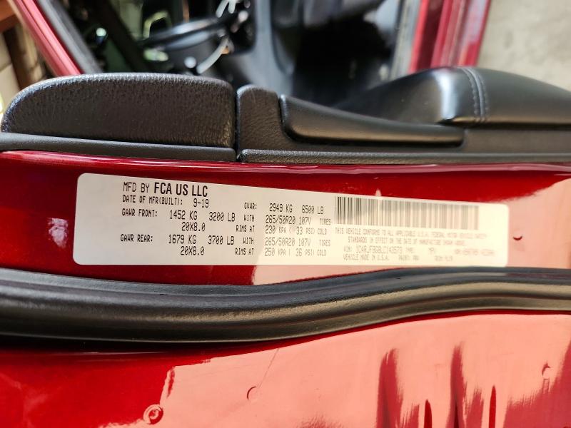 64894746 :رقم المزاد ، 1C4RJFBG8LC143573 vin ، 2020 Jeep Grand Cherokee مزاد بيع