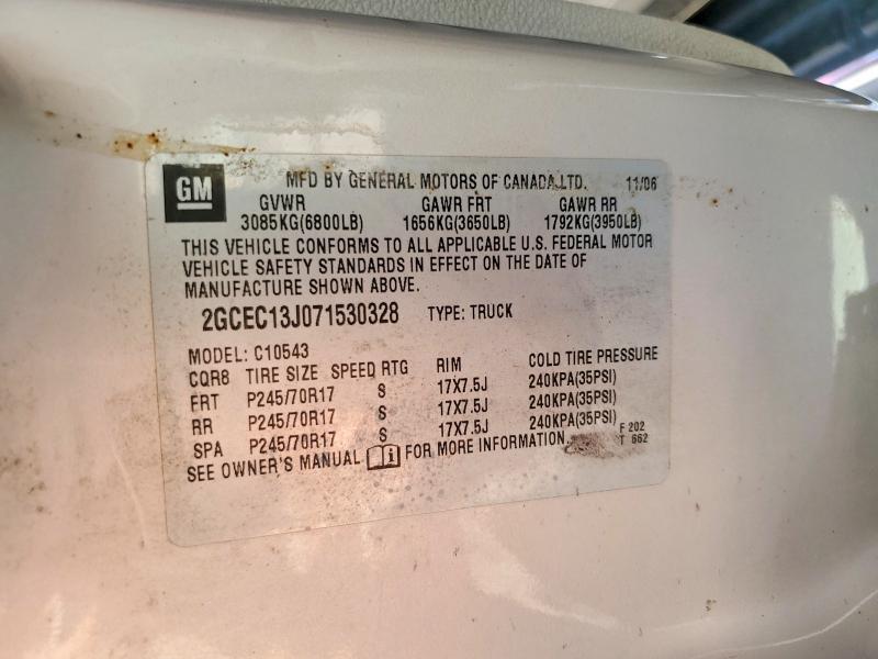 Продажа на аукционе авто 2007 Chevrolet Silverado, vin: 2GCEC13J071530328, номер лота: 65699416