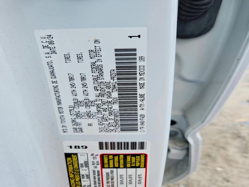 65329796 :رقم المزاد ، 3TYKD5HN5RT009317 vin ، 2024 Toyota Tacoma مزاد بيع
