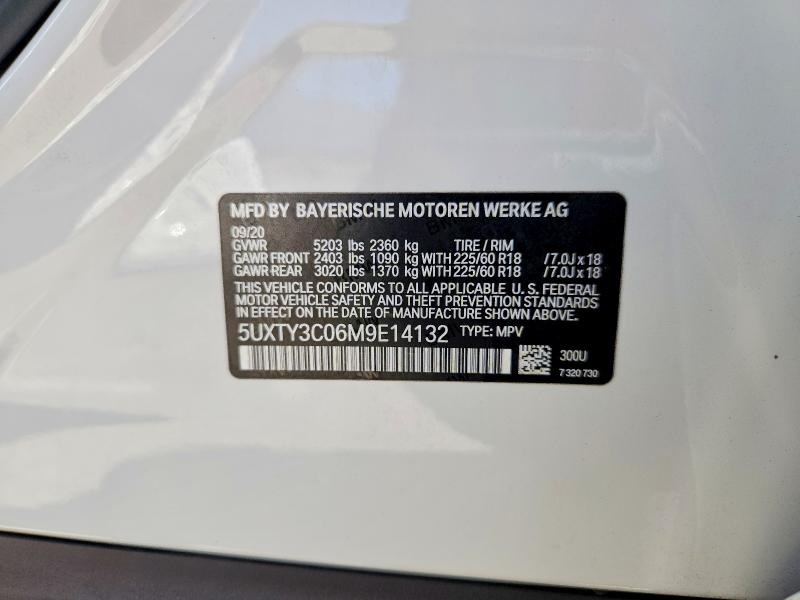 Aukcja sprzedaży 2021 Bmw X3, vin: 5UXTY3C06M9E14132, numer aukcji: 65843126