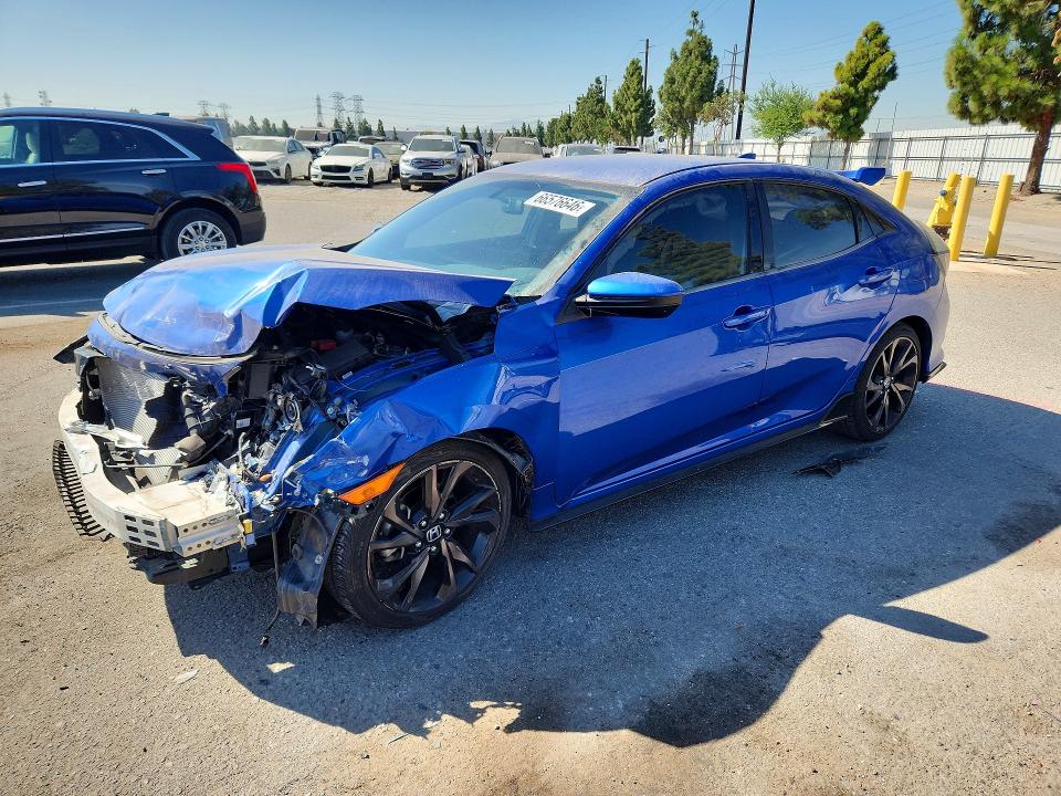 66576646 :رقم المزاد ، SHHFK7H44HU202744 vin ، 2017 Honda Civic مزاد بيع