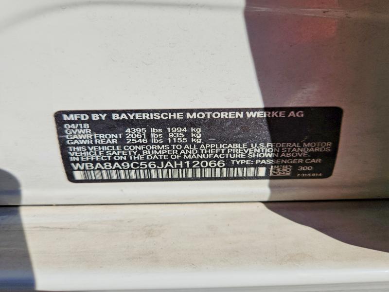 Продажа на аукционе авто 2018 Bmw 320, vin: WBA8A9C56JAH12066, номер лота: 67193046