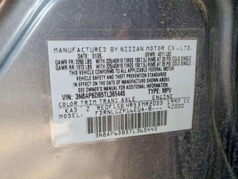 Aukcja sprzedaży 2026 Nissan Kicks, vin: 3N8AP6DB5TL365445, numer aukcji: 67000916