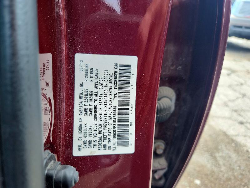 63130146 :رقم المزاد ، 1HGCR2F31DA230888 vin ، 2013 Honda Accord مزاد بيع