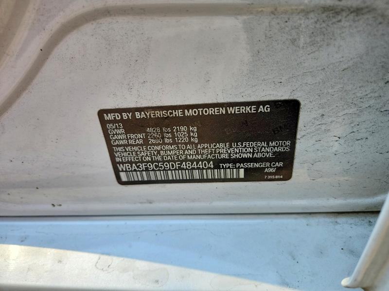 Aukcja sprzedaży 2013 Bmw Activehybrid 3, vin: WBA3F9C59DF484404, numer aukcji: 62485076
