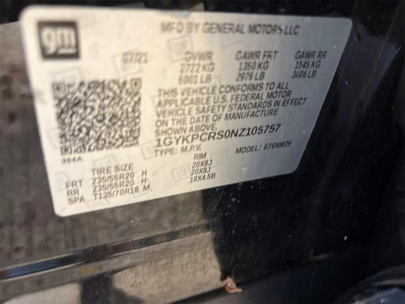 Aukcja sprzedaży 2022 Cadillac Xt6, vin: 1GYKPCRS0NZ105757, numer aukcji: 64103066