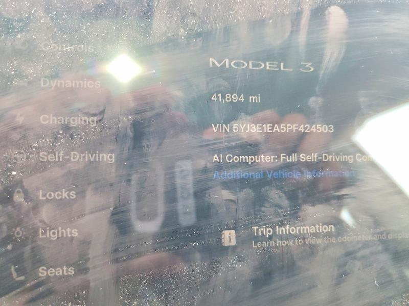 Aukcja sprzedaży 2023 Tesla Model 3, vin: 5YJ3E1EA5PF424503, numer aukcji: 66128606