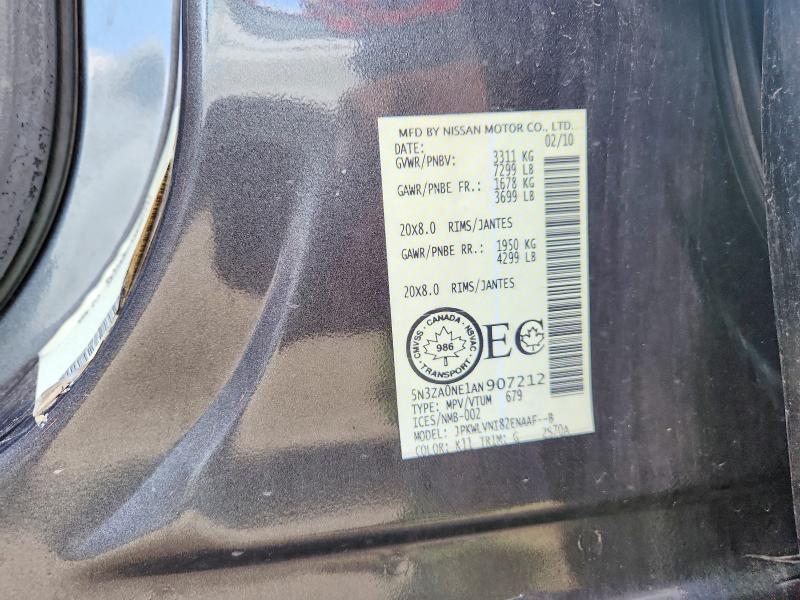 Продажа на аукционе авто 2010 Infiniti Qx56, vin: 5N3ZA0NE1AN907212, номер лота: 66943976