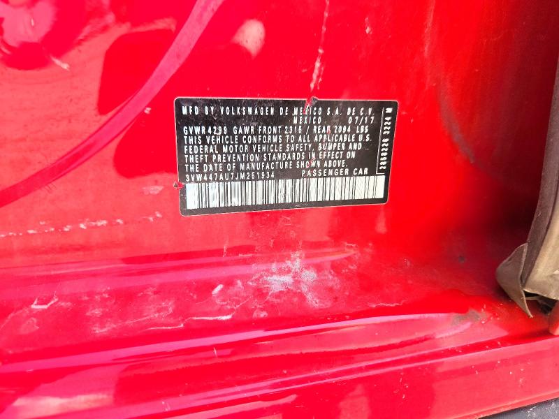 Aukcja sprzedaży 2018 Volkswagen Gti, vin: 3VW447AU7JM251934, numer aukcji: 67415436