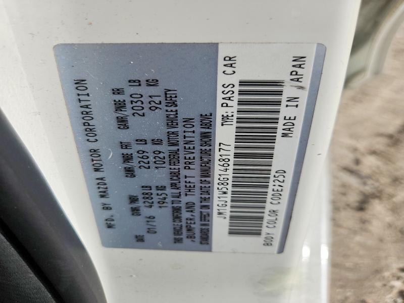 Продаж на аукціоні авто 2016 Mazda 6, vin: JM1GJ1W58G1468177, номер лоту: 63764316