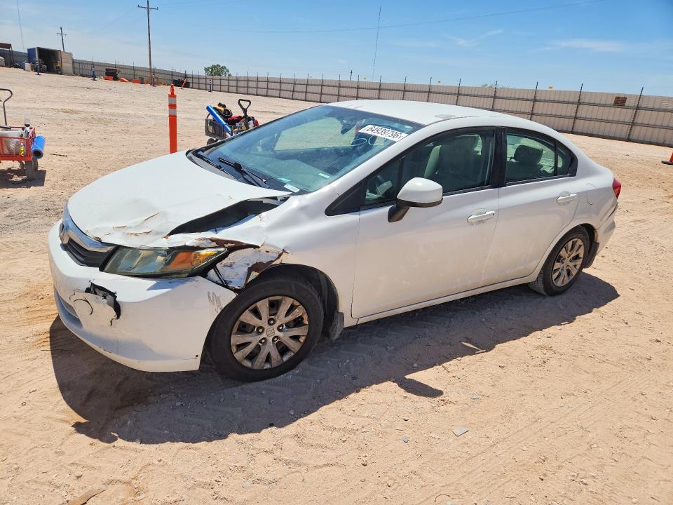Auction sale of the 2012 Honda Civic, vin: 19XFB2F56CE053168, lot number: 64939796