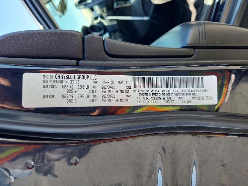 Aukcja sprzedaży 2013 Jeep Grand Cherokee, vin: 1C4RJFAG9DC646466, numer aukcji: 64557626