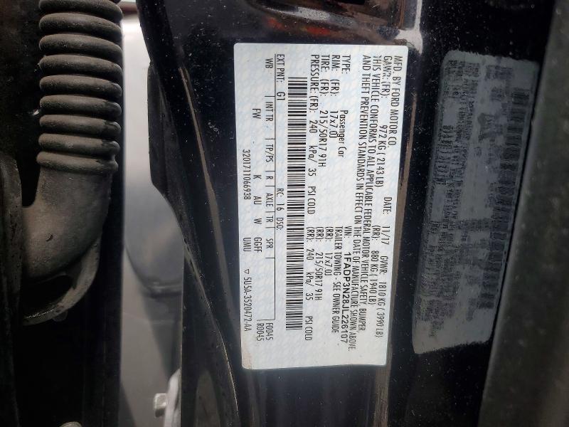 Продажа на аукционе авто 2018 Ford Focus, vin: 1FADP3N28JL226107, номер лота: 60550056