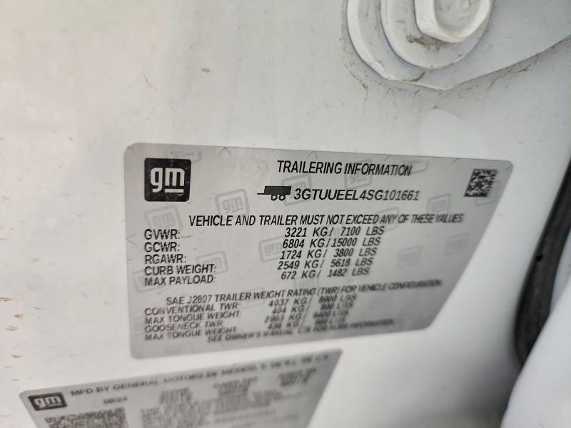 Продаж на аукціоні авто 2025 Gmc Sierra, vin: 3GTUUEEL4SG101661, номер лоту: 66545636