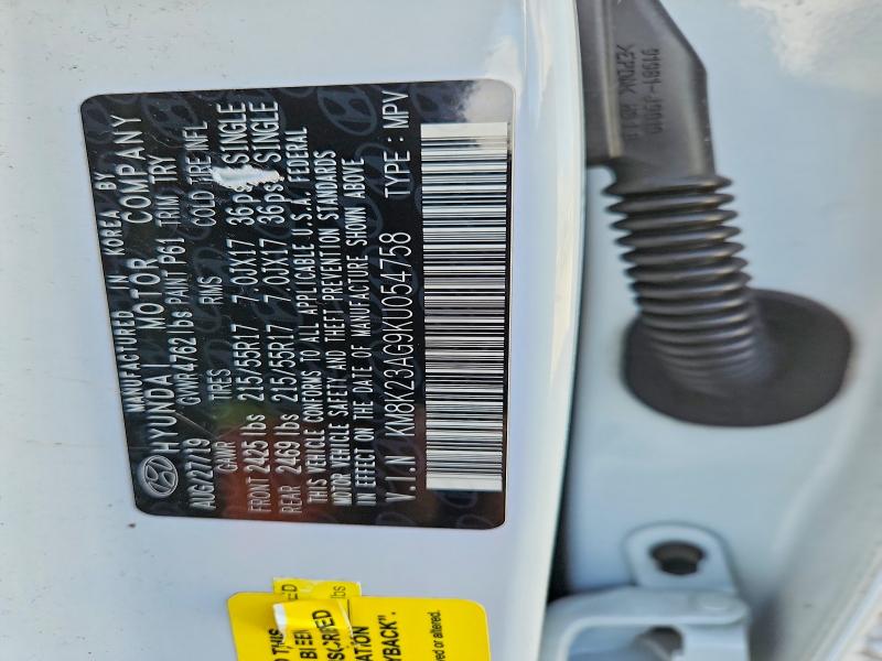 2019 Hyundai Kona მანქანა იყიდება აუქციონზე, vin: KM8K23AG9KU054758, აუქციონის ნომერი: 66735716