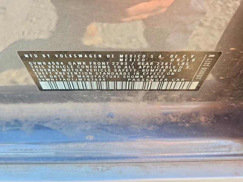 Продаж на аукціоні авто 2018 Volkswagen Golf Alltrack, vin: 3VWH17AU1JM767894, номер лоту: 65754086