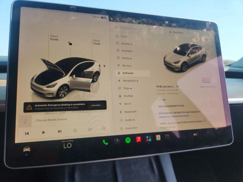 Продаж на аукціоні авто 2023 Tesla Model Y, vin: 7SAYGDEE0PF711724, номер лоту: 63399756