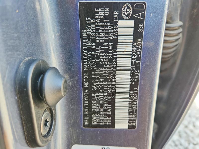 Продажа на аукционе авто 2016 Toyota Corolla, vin: 2T1BURHE8GC489443, номер лота: 67142846
