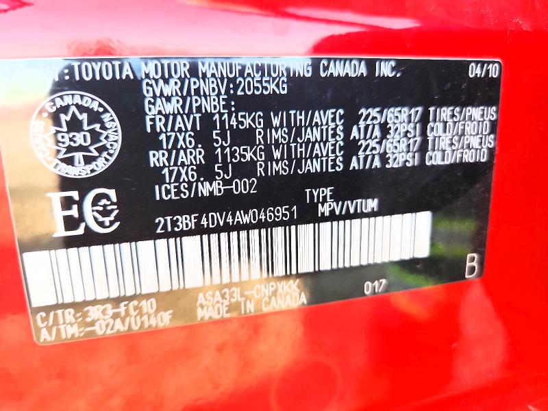 Продаж на аукціоні авто 2010 Toyota Rav4, vin: 2T3BF4DV4AW046951, номер лоту: 64610716