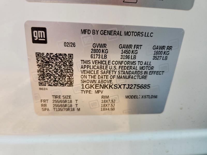 Продаж на аукціоні авто 2026 Gmc Acadia, vin: 1GKENKKSXTJ275685, номер лоту: 67033146