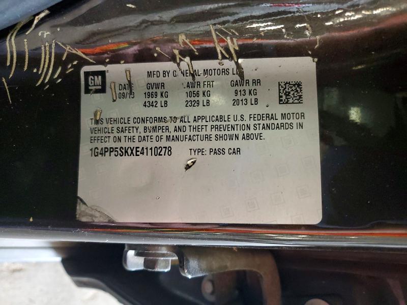 67299366 :رقم المزاد ، 1G4PP5SKXE4110278 vin ، 2014 Buick Verano مزاد بيع