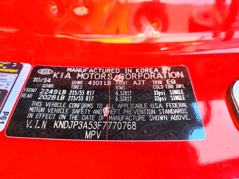 Aukcja sprzedaży 2015 Kia Soul, vin: KNDJP3A53F7770768, numer aukcji: 64793106
