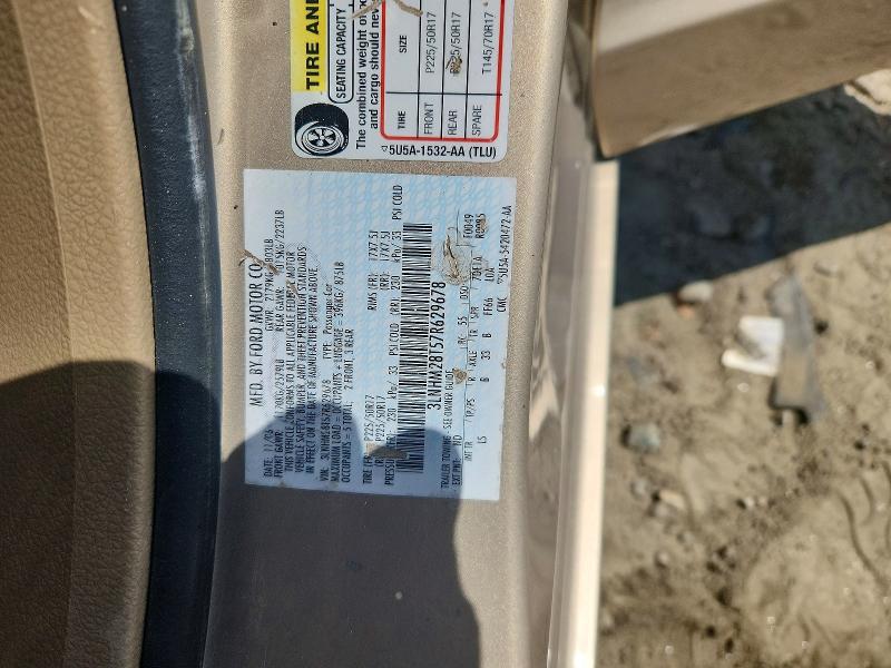 65099626 :رقم المزاد ، 3LNHM28T57R629678 vin ، 2007 Lincoln Mkz مزاد بيع