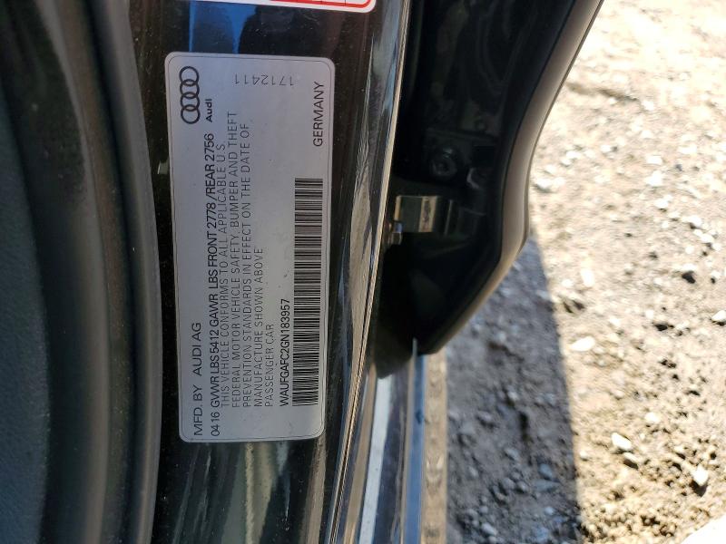 65551356 :رقم المزاد ، WAUFGAFC2GN183957 vin ، 2016 Audi A6 مزاد بيع