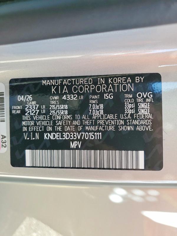 Продажа на аукционе авто 2027 Kia Seltos, vin: KNDEL3D33V7015111, номер лота: 65636266