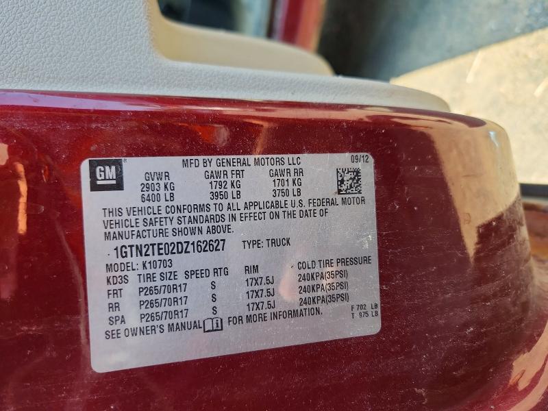 Продажа на аукционе авто 2013 Gmc Sierra, vin: 1GTN2TE02DZ162627, номер лота: 64736936