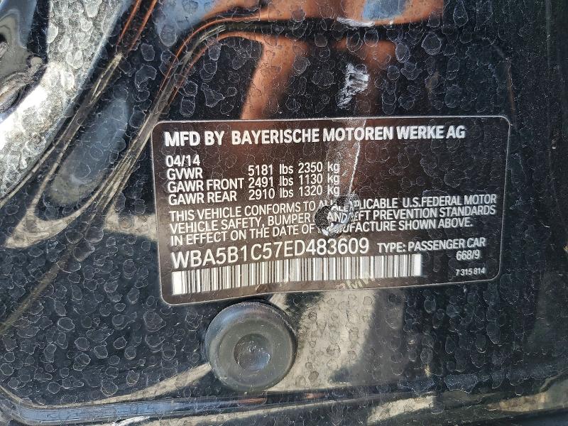 Продаж на аукціоні авто 2014 Bmw 535, vin: WBA5B1C57ED483609, номер лоту: 64593286