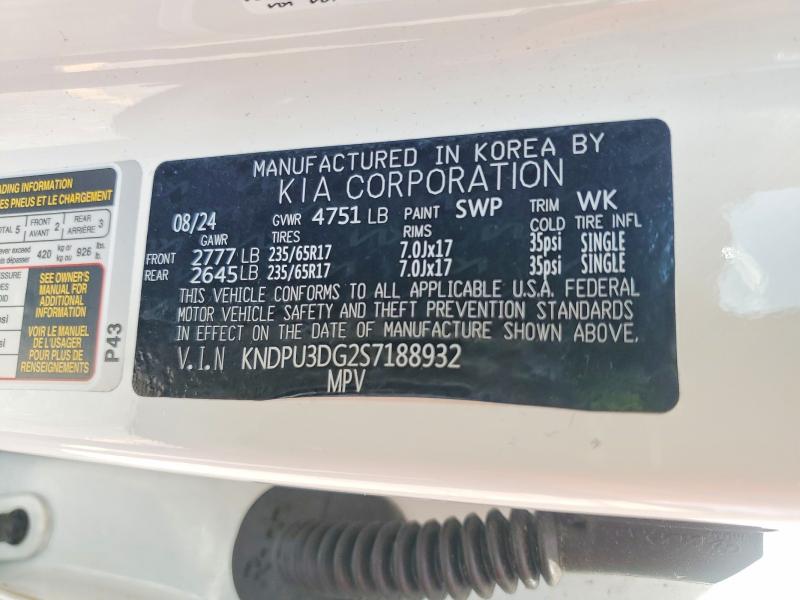 Продажа на аукционе авто 2025 Kia Sportage, vin: KNDPU3DG2S7188932, номер лота: 65329876