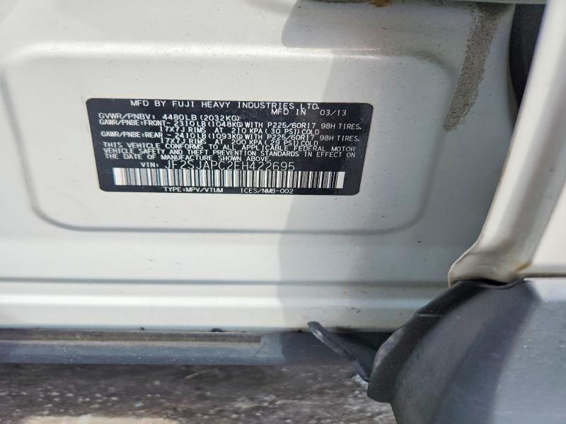 63849296 :رقم المزاد ، JF2SJAPC2EH422695 vin ، 2014 Subaru Forester مزاد بيع