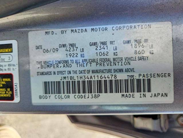 Продаж на аукціоні авто 2010 Mazda Speed, vin: JM1BL1H34A1164478, номер лоту: 64391456