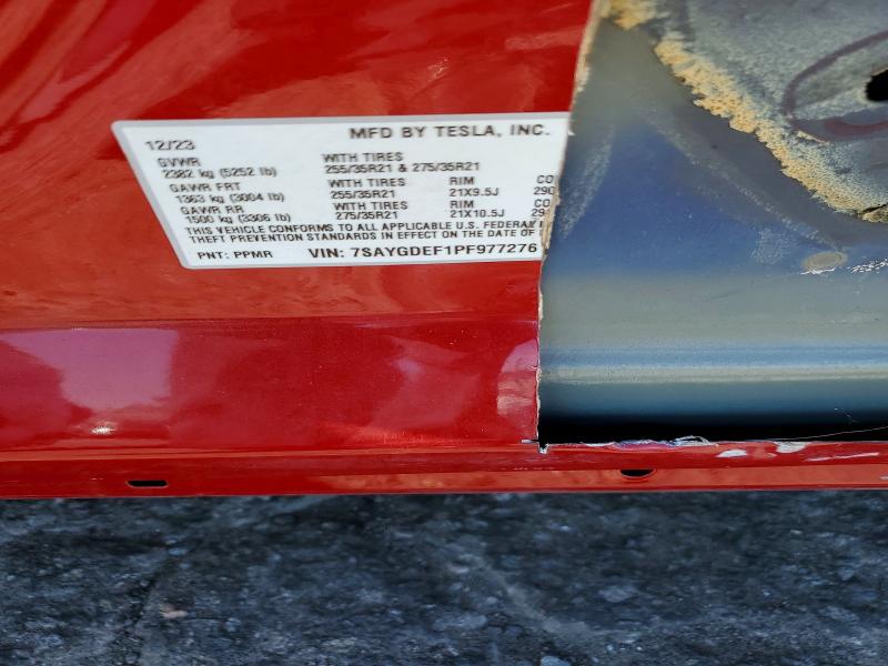 Aukcja sprzedaży 2023 Tesla Model Y, vin: 7SAYGDEF1PF977276, numer aukcji: 62529356