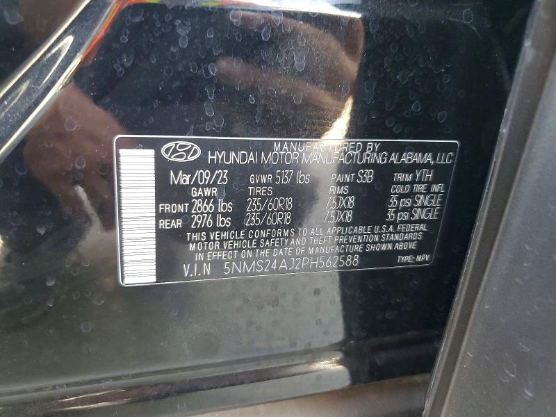 Продажа на аукционе авто 2023 Hyundai Santa Fe, vin: 5NMS24AJ2PH562588, номер лота: 63855636