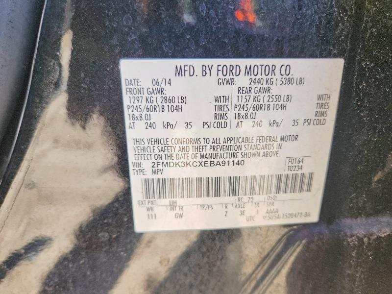 Aukcja sprzedaży 2014 Ford Edge, vin: 2FMDK3KCXEBA91140, numer aukcji: 63528726