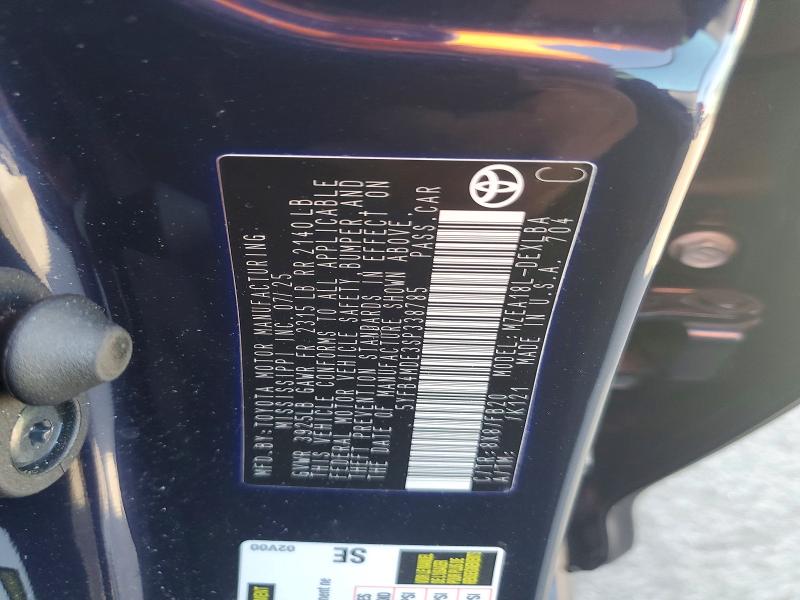 65469356 :رقم المزاد ، 5YFB4MDE3SP338785 vin ، 2025 Toyota Corolla مزاد بيع