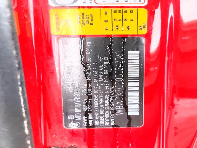 Aukcja sprzedaży 2011 Bmw 335, vin: WBADX7C50BE242061, numer aukcji: 63799196