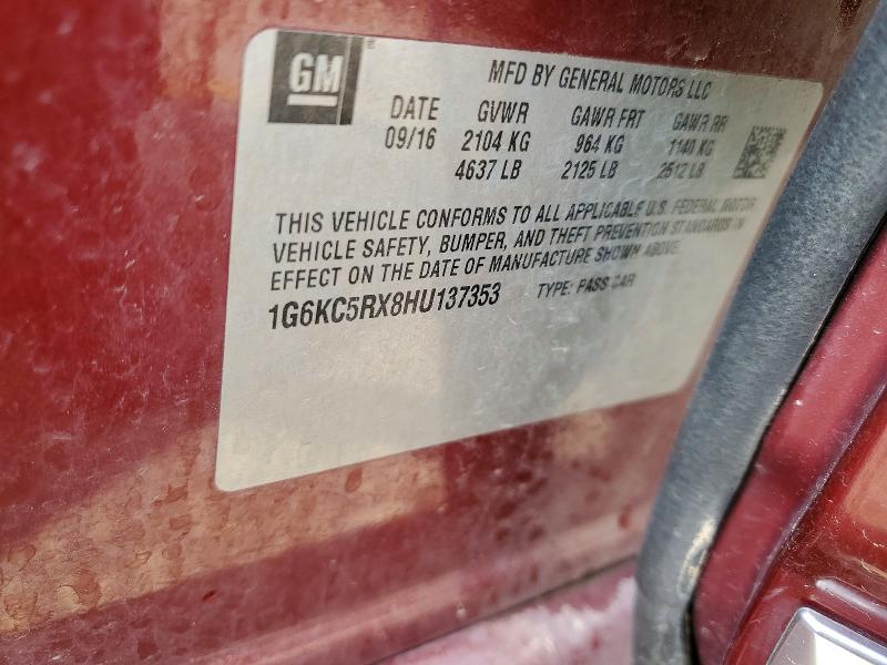 Продажа на аукционе авто 2017 Cadillac Ct6, vin: 1G6KC5RX8HU137353, номер лота: 64294706