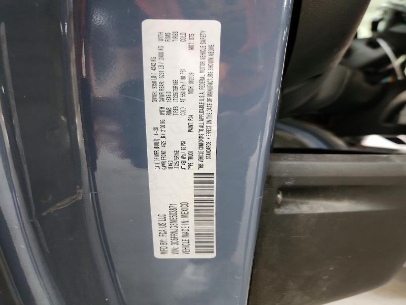 Продаж на аукціоні авто 2021 Ram Promaster 3500, vin: 3C6FRVJG8ME503871, номер лоту: 65214066