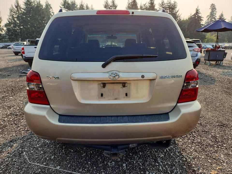 Aukcja sprzedaży 2006 Toyota Highlander, vin: JTEDD21A160154049, numer aukcji: 63770516