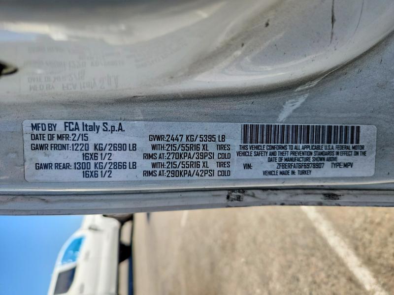 64024546 :رقم المزاد ، ZFBERFAT6F6978907 vin ، 2016 Ram Promaster City مزاد بيع