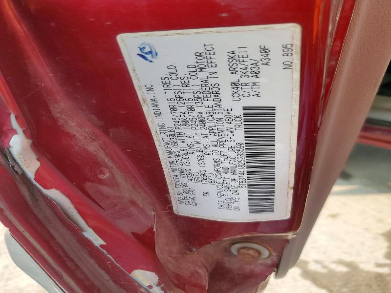2002 Toyota Tundra მანქანა იყიდება აუქციონზე, vin: 5TBBT44182S283590, აუქციონის ნომერი: 66446676