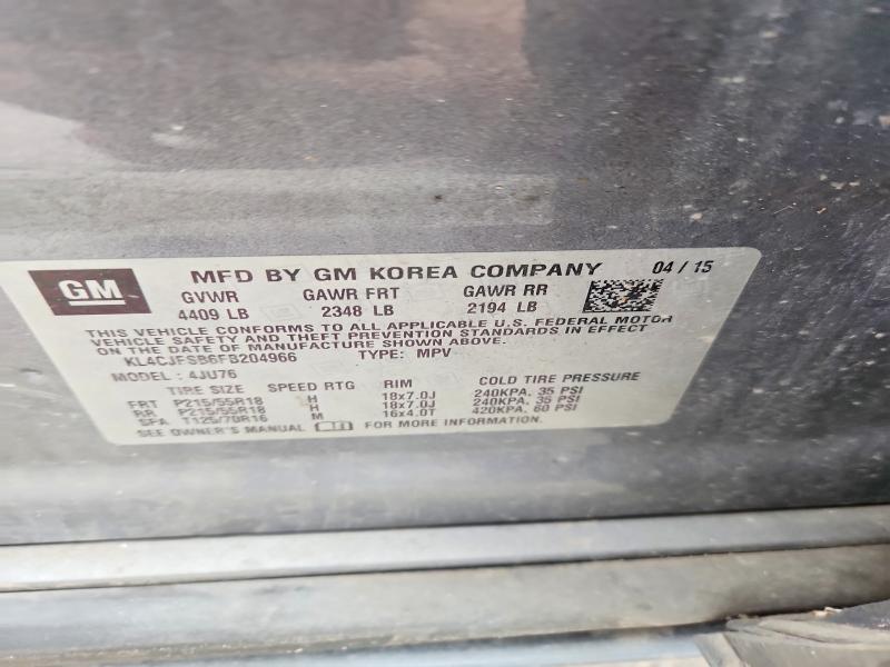 Aukcja sprzedaży 2015 Buick Encore, vin: KL4CJFSB6FB204966, numer aukcji: 66044086